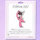 Breast Cancer Awareness Lapel Pin - Celebrate Life